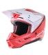 Casco motocross Alpinestars SM5 Rayon rosso