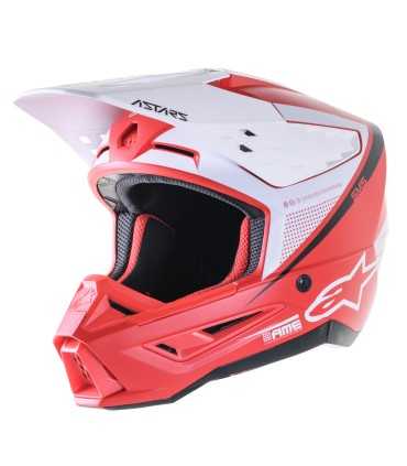 Alpinestars SM5 Rayon Motocross Helm schwarz rot