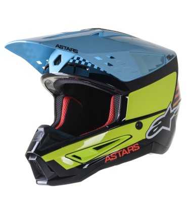 Casco motocross Alpinestars SM5 Speed azzurro