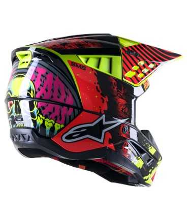 Casco motocross Alpinestars SM5 Solar Flare giallo