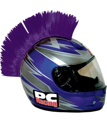 Cresta adesiva per casco viola