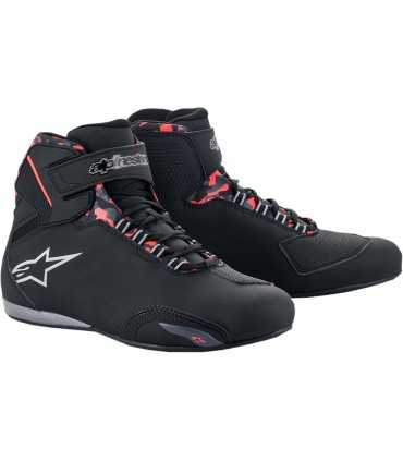 Chaussures moto Alpinestars Sektor Waterproof camo rouge