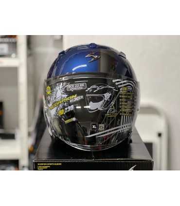 Casco jet Scorpion Exo-230 SR blu