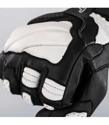 Gants moto cuir RST Turbine blanc