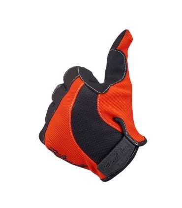 Biltwell guanti estivi moto arancio