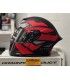 Casco Airoh Gp 550 S Wander rosso nero opaco