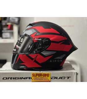 Casco Airoh Gp 550 S Wander rosso nero opaco