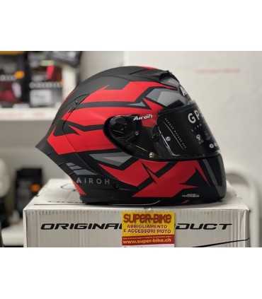 Casco Airoh Gp 550 S Wander rosso nero opaco