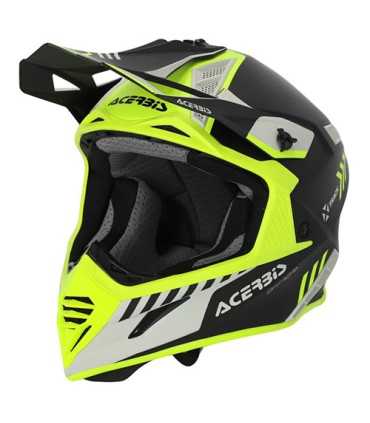 Casco motocross Acerbis X-Track Mips giallo opaco