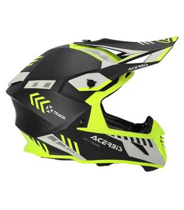 Casco motocross Acerbis X-Track Mips giallo opaco