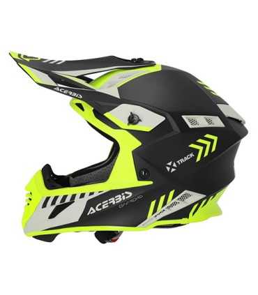 Casco motocross Acerbis X-Track Mips giallo opaco