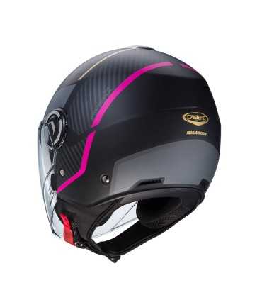 Caberg Riviera V4x Geo nero opaco pink