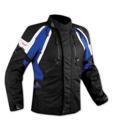 Giacca moto 4 stagioni A-Pro Globe nera blu