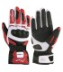 Leather gloves Sport A-Pro Precision white red