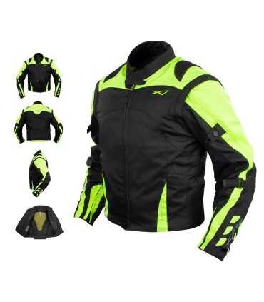 MOtorcycle jacket A-Pro Diablex yellow