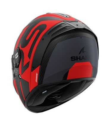 Casco Shark Spartan RS carbon Shawn rosso opaco