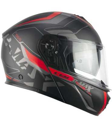 Casco modulare CGM 569A C-Max City nero rosso opaco