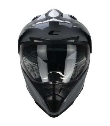 Casco Crosstourer CGM 666A Twin grigio