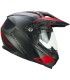 Casco Crosstourer CGM 666A Twin Ranger nero opaco rosso