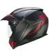 Casco Crosstourer CGM 666A Twin Ranger nero opaco rosso