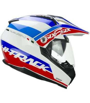 Casco Crosstourer CGM 666A Twin Hitrack blu rosso