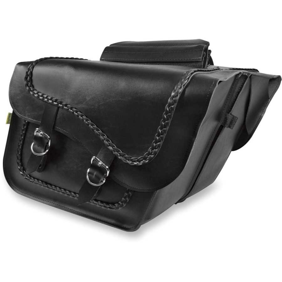 Willie & Max Dowco 59778-00 Synthetic Leather Swingarm Bag: Black, Fits  Dual Shock Bikes/Sportster/Yamaha Bolt, 9 Liter Capacity : Amazon.in: Car &  Motorbike