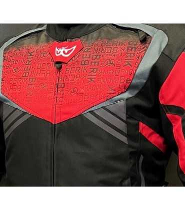 Giubbotto moto Berik 2.0 NJ-173302 Gradient rossa