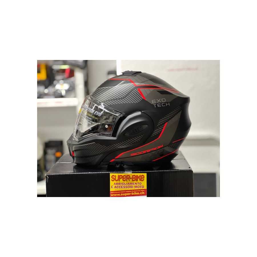 Scorpion Exo Tech Evo Animo red matt helmet