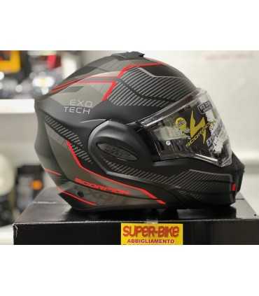 Casco Scorpion Exo Tech Evo Animo rosso opaco