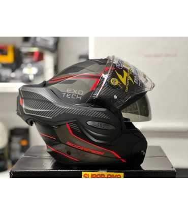 Scorpion Exo Tech Evo Animo red matt helmet