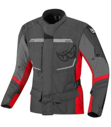 Berik 2.0 Touring gray red motorcycle jacket