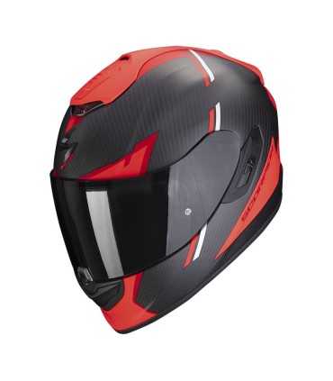 Casque intégral Scorpion Exo 1400 Carbon air Evo Kendal rouge