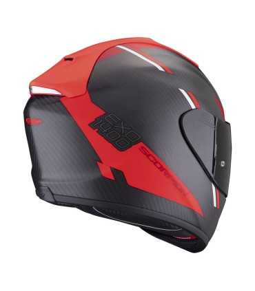 Casque intégral Scorpion Exo 1400 Carbon air Evo Kendal rouge