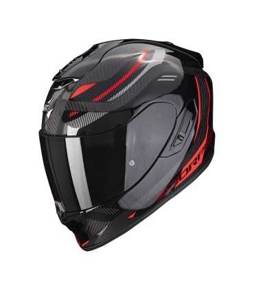 Casque intégral Scorpion Exo 1400 Carbon air Evo Kydra rouge