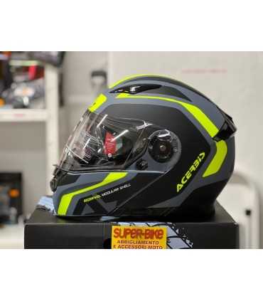 Acerbis Rederwel Integralhelm grau gelb