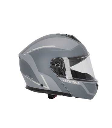 Casco modulare moto Acerbis TDC grigio