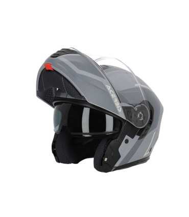 Casco modulare moto Acerbis TDC grigio