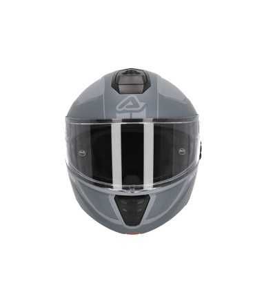 Casco modulare moto Acerbis TDC grigio