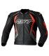 Giacca moto pelle RST Tractech Evo 4 nera rossa