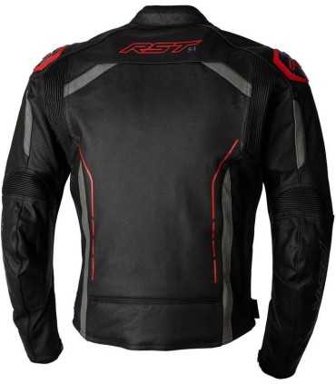 RST S1 leather motorcycle jacket red