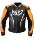 Berik 2.0 LJ leather motorcycle jacket orange