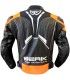 Giacca in pelle moto Berik 2.0 LJ arancione