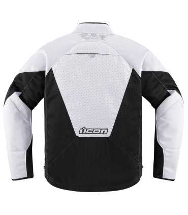 Veste moto été Icon AF Mesh blanc