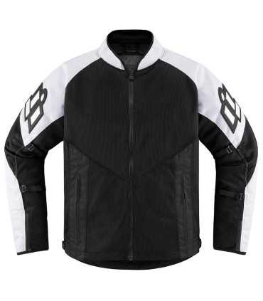 Veste moto été Icon AF Mesh blanc