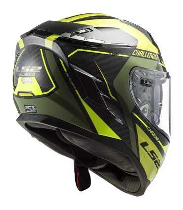 Casco LS2 FF327 Challenger Thor carbon verde