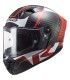 Casco LS2 FF805 Thunder C Racing1 carbon rosso