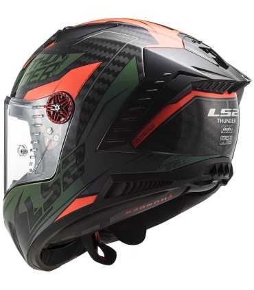 Casco LS2 FF805 Thunder C Chase carbon verde