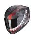 Casque moto Scorpion Exo 391 Haut noir rouge matt