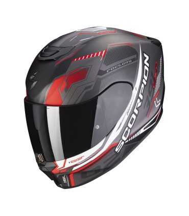 Casque moto Scorpion Exo 391 Haut noir rouge matt