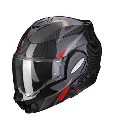 Scorpion Exo Tech Evo carbon Top rouge